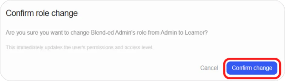 How to assign or change a user's role screenshot 18