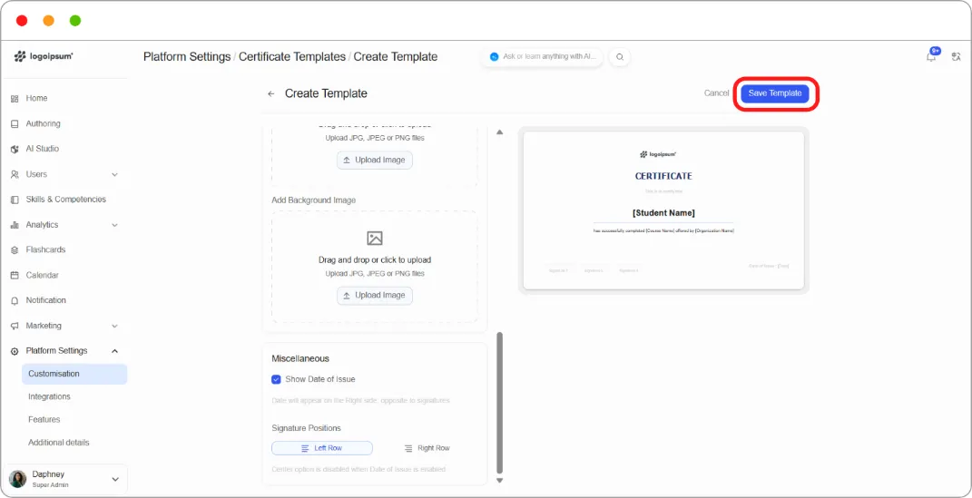 How to create a certificate template screenshot 22