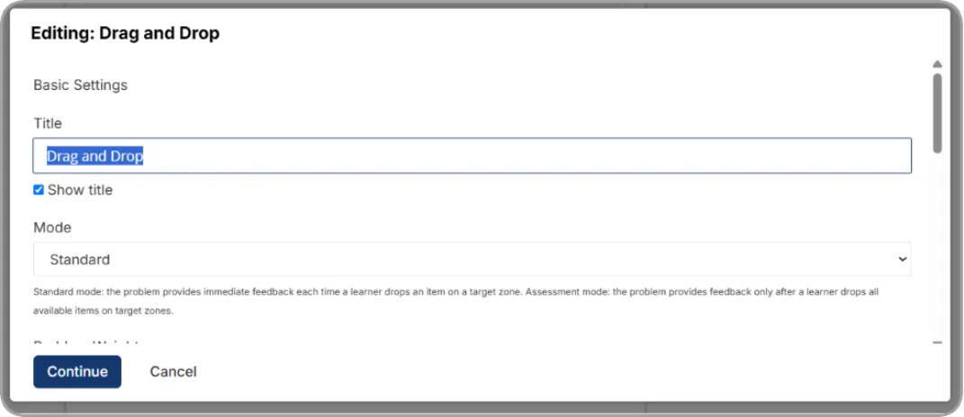 Drag and Drop editor — needs capture