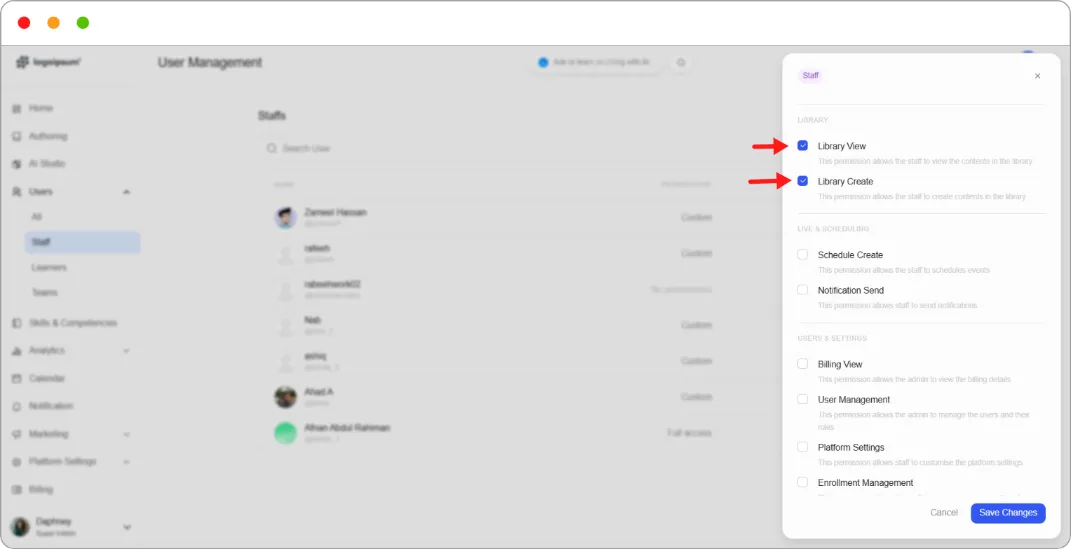 How to create a course author role screenshot 27