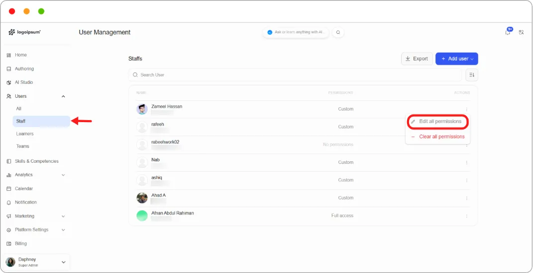 How to create a reporting role screenshot 29