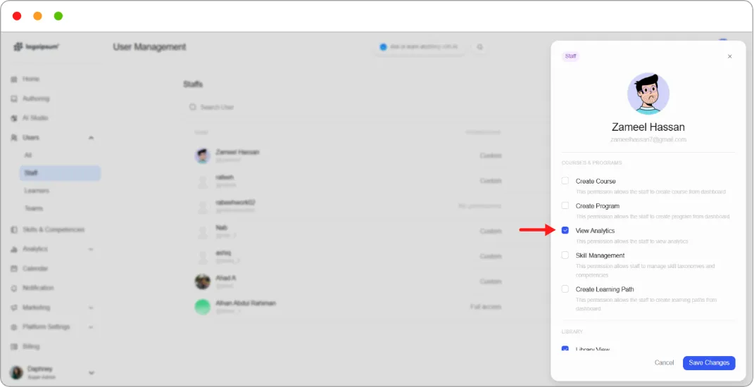 How to create a reporting role screenshot 30