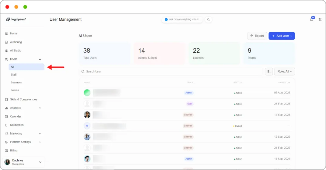 How to invite a user via email screenshot 2