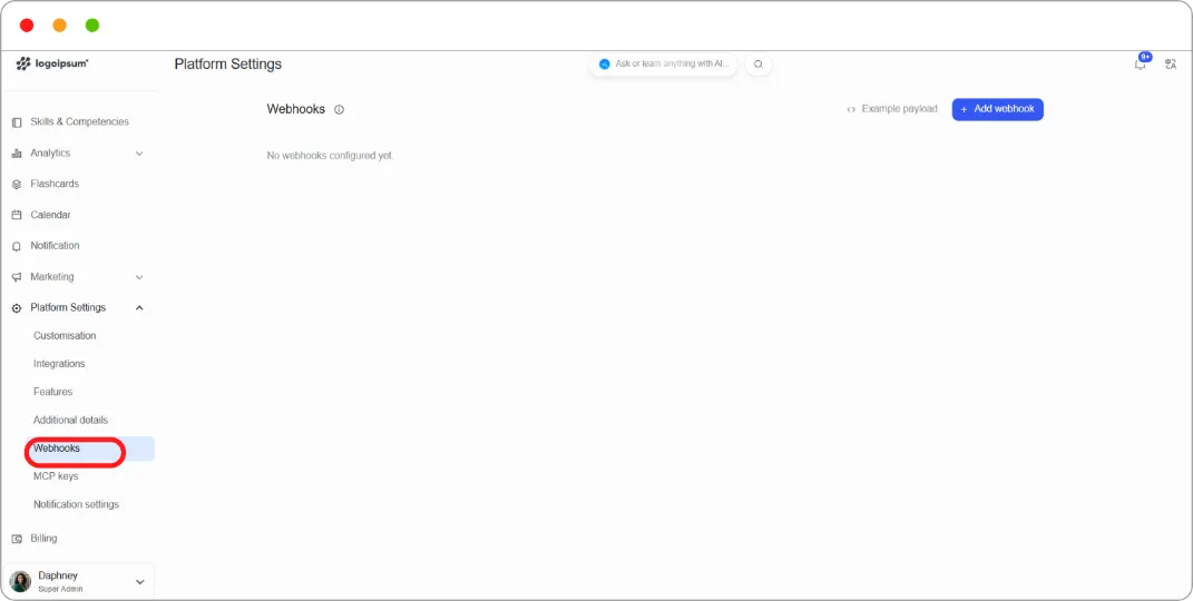 How to set up a webhook screenshot 63