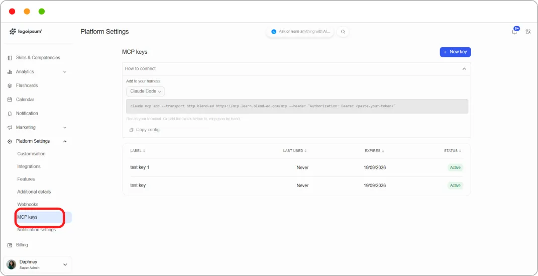 How to connect an AI tool with an MCP key screenshot 66