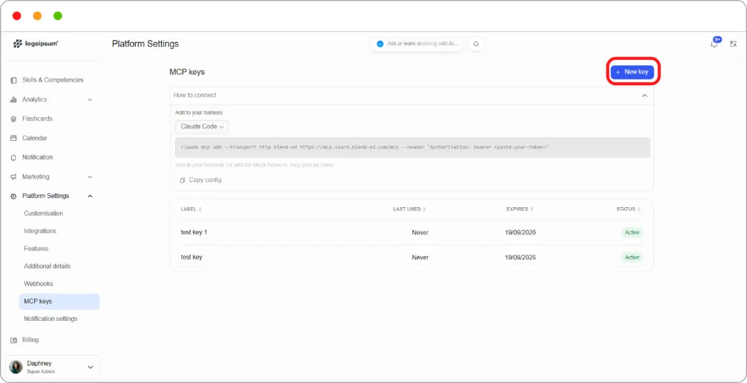 How to connect an AI tool with an MCP key screenshot 67