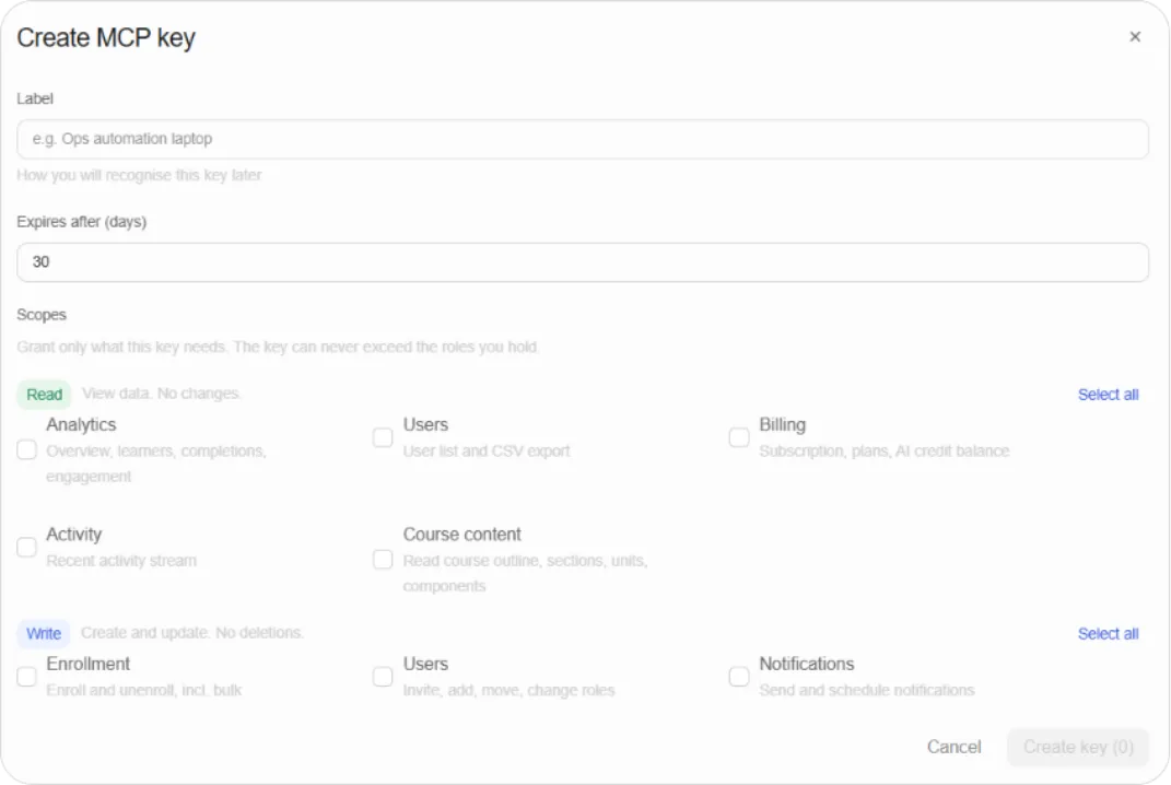 How to connect an AI tool with an MCP key screenshot 68