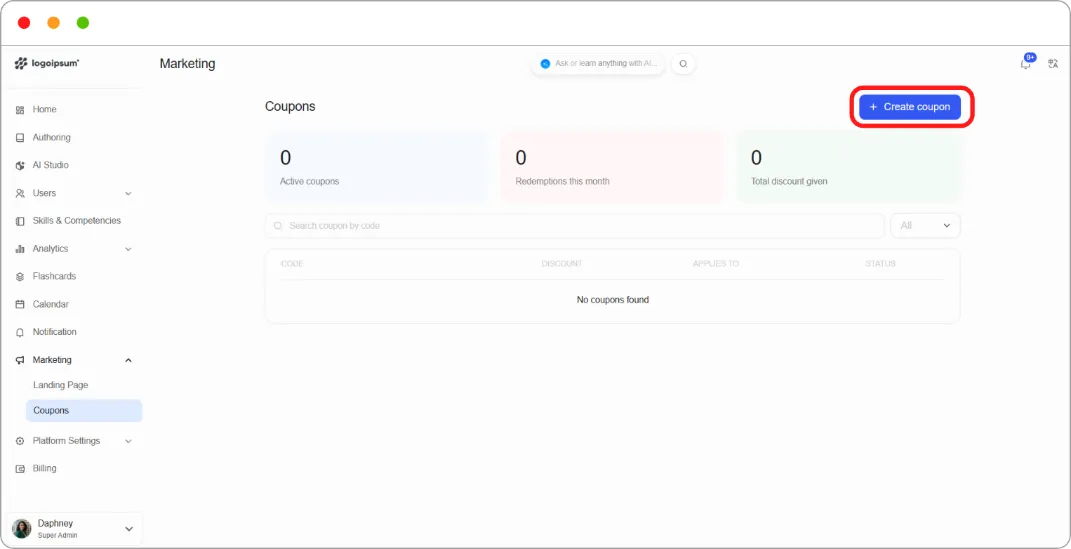 How to create and manage coupons screenshot 76