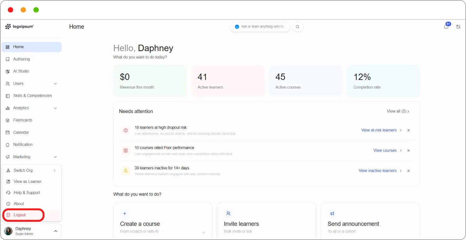 How to sign in and sign out screenshot 5