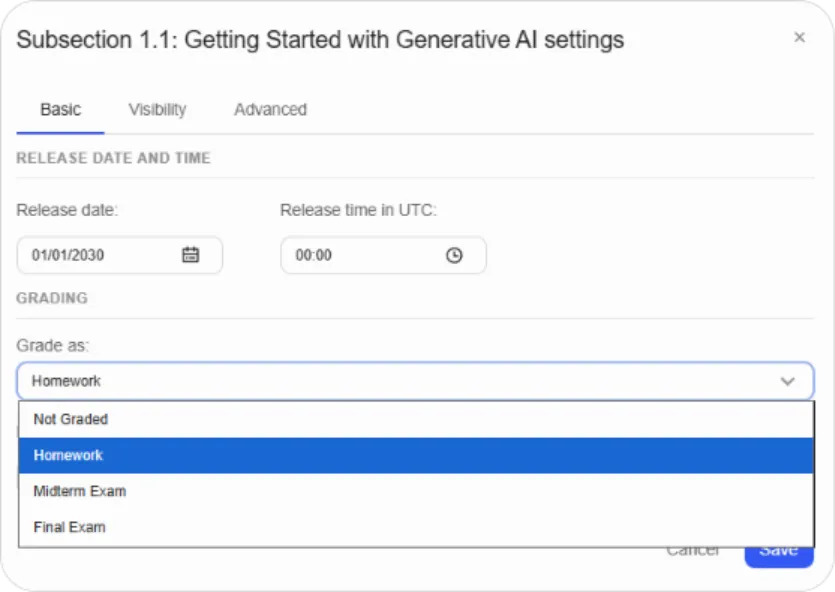 Setting Up Grading screenshot 96