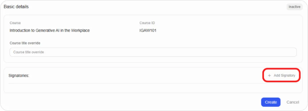 Adding a Certificate to Your Course screenshot 102