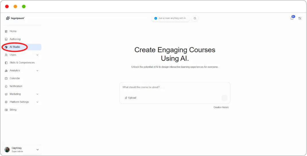 How to Create a Course with AI Studio screenshot 9