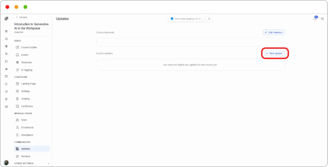 Managing Your Course Team & Learner Communication screenshot 145