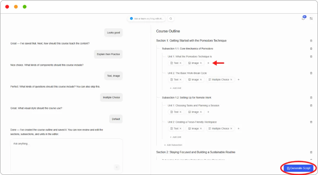 How to Create a Course with AI Studio screenshot 12