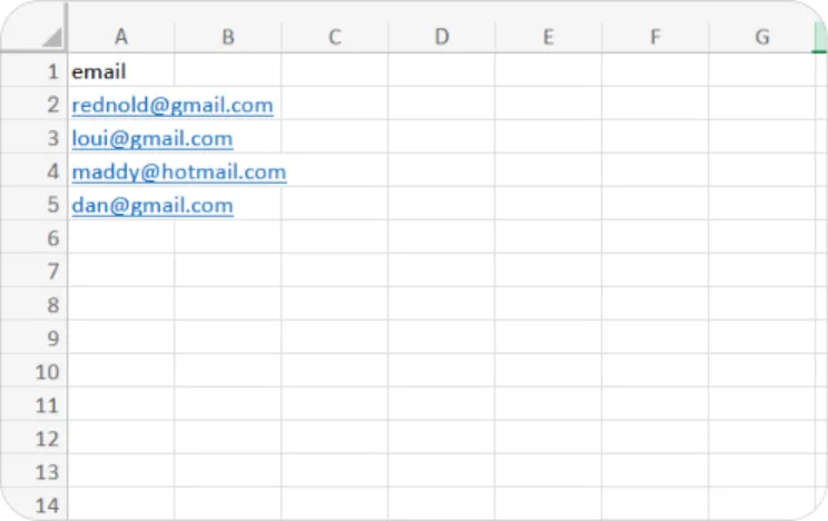 The users-template file with a few addresses filled in